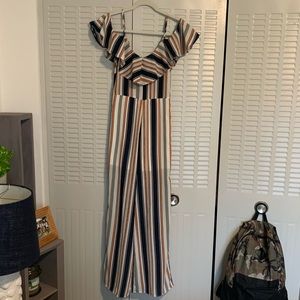 Striped pants jumper